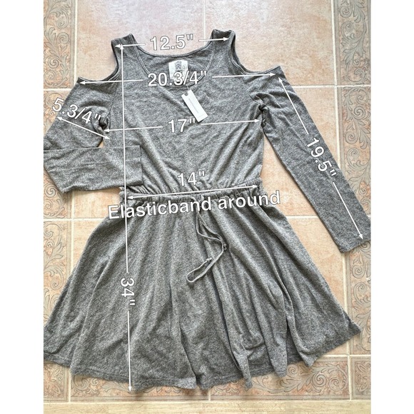 Anthropologie Lili’s Closet NWT Gray Dress Size S - Picture 2 of 6